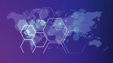 tahta arkaplan, dijital dinamik duvar kağıdı olarak kullanılabilir, teknoloji arka planı. Noktalar, doğrular ve çokgenlerden oluşan soyut arkaplan