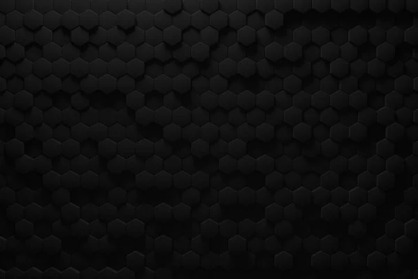 Fondo de color abstracto blanqueado negro, hecho de figuras geométricas intersecantes, textura de papel vintage en forma cuadrada. renderizado 3d —  Fotos de Stock