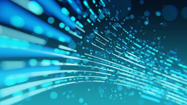 Transfer world abstract blue background. Technology background, from series best concept of global business. 3d rendering