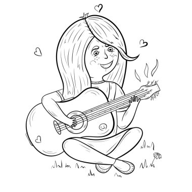 Gitar çalan kız