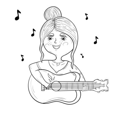 Gitar çalan kız