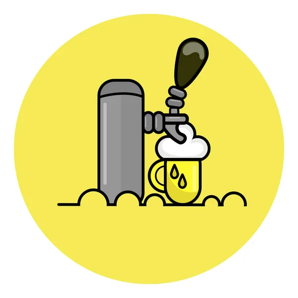 Ontwerp bier vector illustratie pictogram. — Stockvector