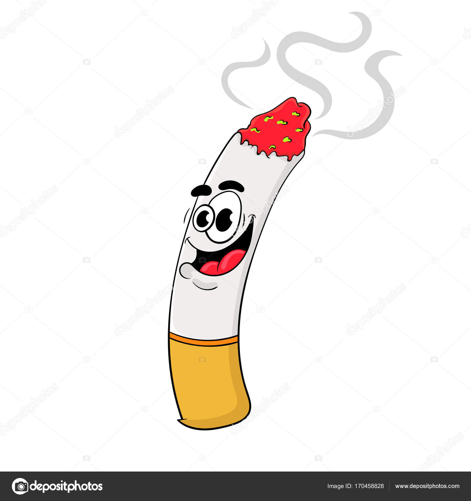 funny cartoon cigarette the