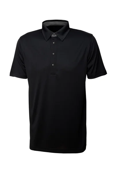 Camiseta negra para hombre o mujer aislada — Foto de Stock