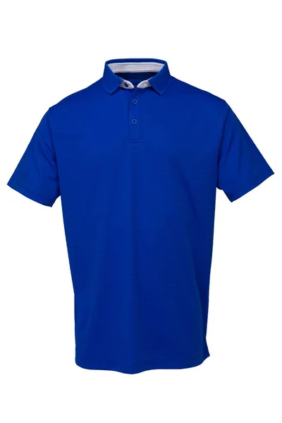 Golf tee shirt blue color for man or woman — Stock Photo, Image