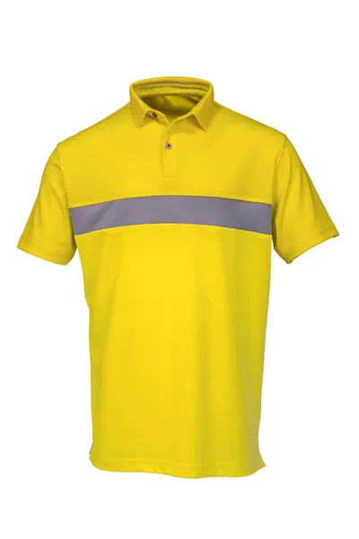Golfové tričko žluté barvy pro muž nebo žena — Stock fotografie