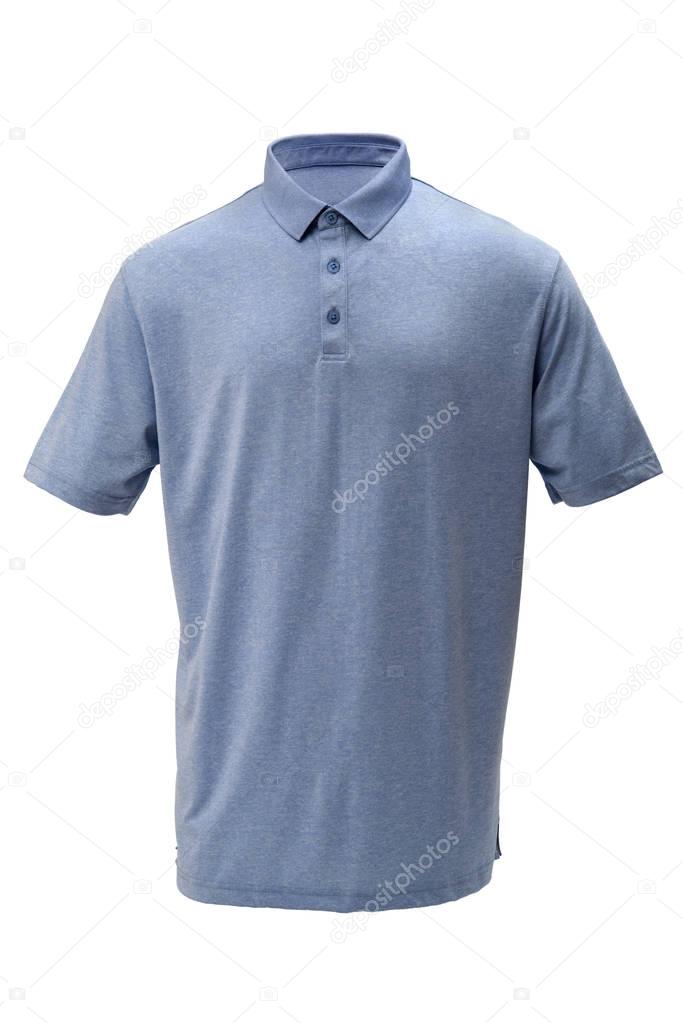 Golf tee shirt light blue color for man or woman