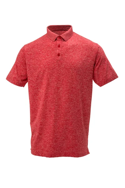 Гольф красная и белая футболка на белом фоне — стоковое фото