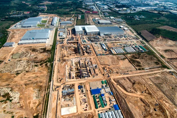 Desenvolvimento Terrestre e Construção de Propriedades Industriais , — Fotografia de Stock