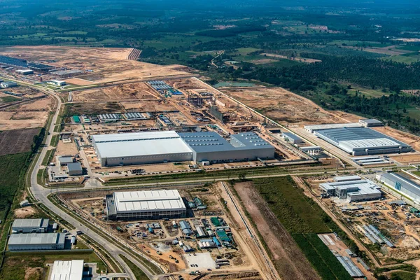 Propriedade industrial terraplanagem desenvolvimento — Fotografia de Stock