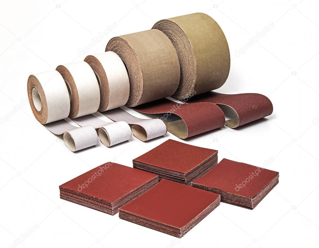 Industrial Sanding Belts, Sand Papers in Rolls and Sandpaper She