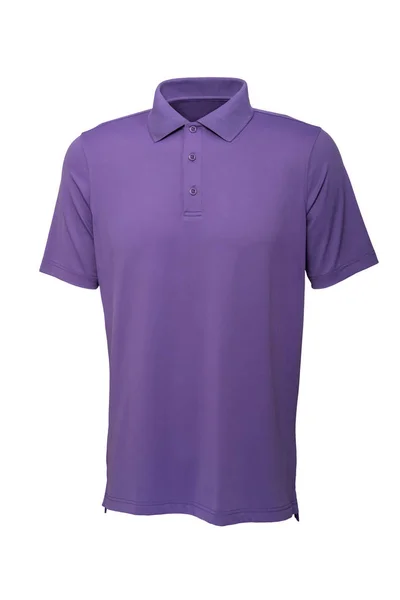 男性または女性のためのゴルフ紫 t シャツ ストック画像