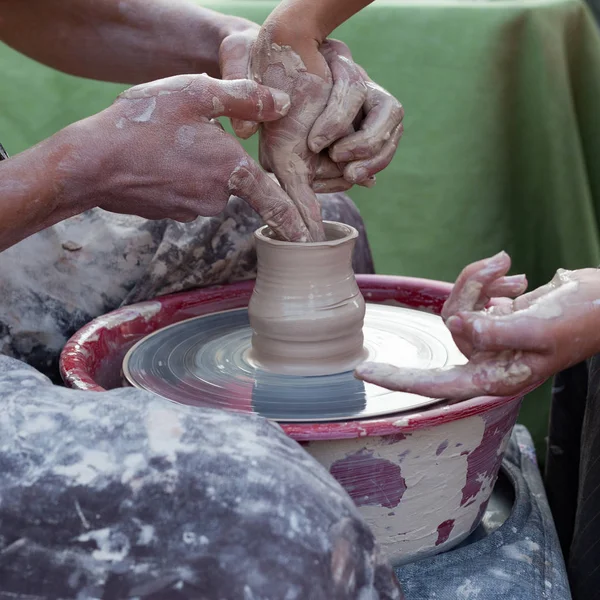 Мастер-класс керамики — стоковое фото
