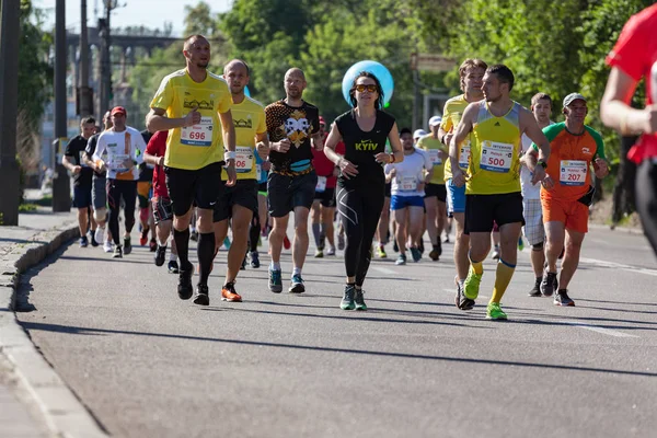 Een groep van marathonlopers — Stockfoto