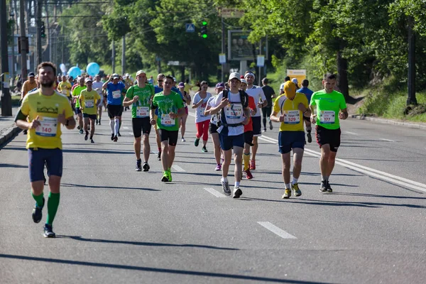 Een groep van marathonlopers — Stockfoto