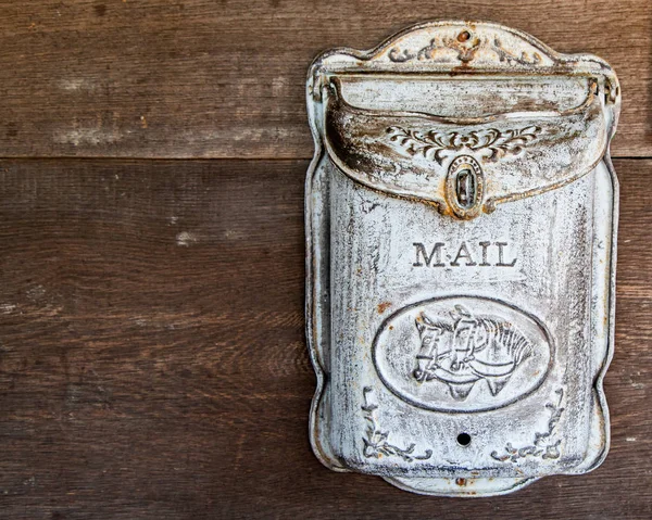 Old iron mailbox — Stock Photo, Image