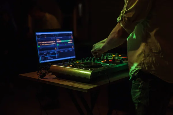 DJ Controller in a night club