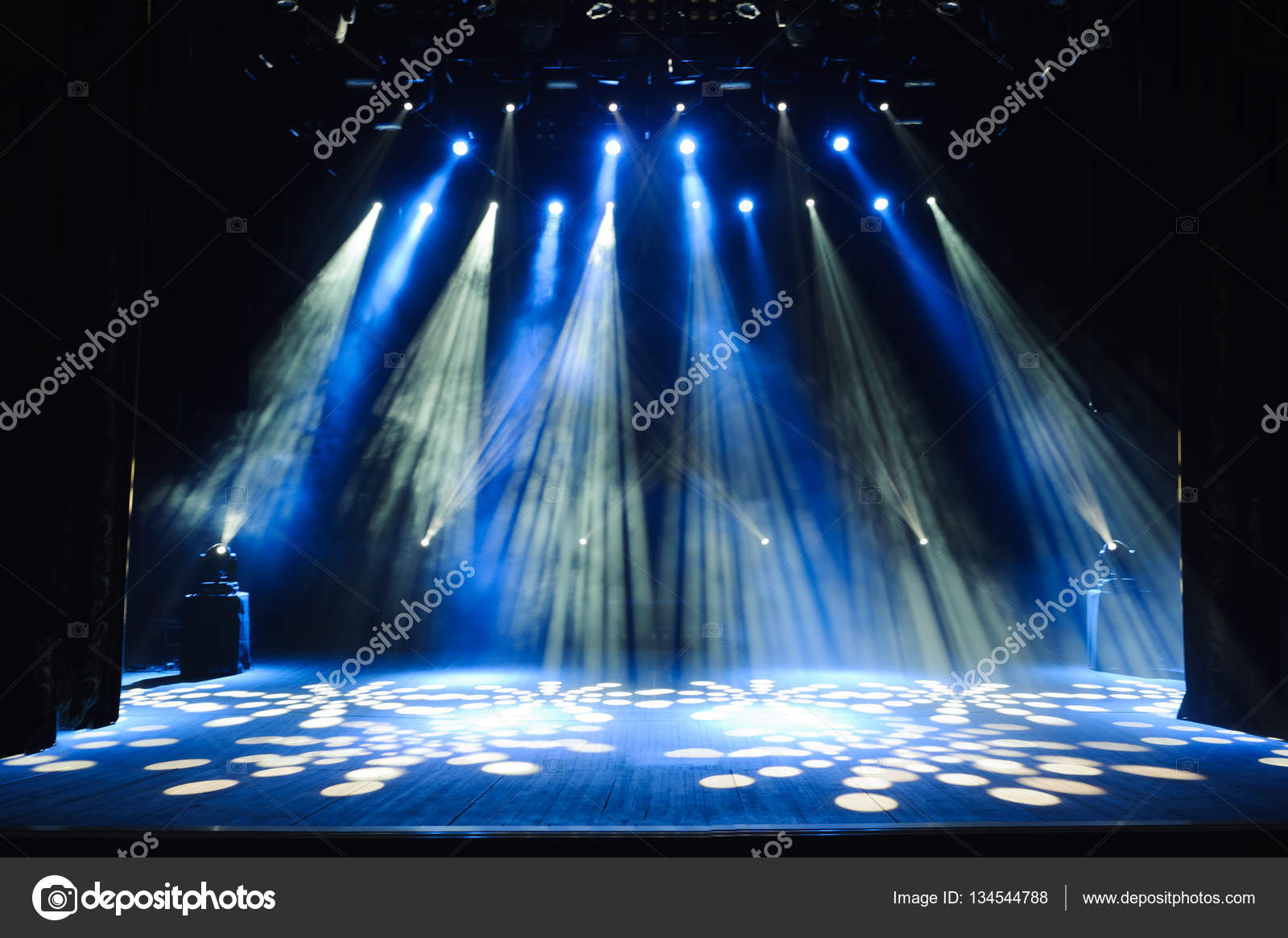 Free Stage With Lights Lighting Devices Stock Photo C Nagaets Jr Gmail Com