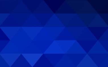 Üçgenler ve degrade origami tarzı oluşur koyu mavi köşeli tasarım deseni