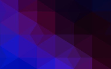 Üçgenler ve degrade origami tarzı oluşur çok renkli koyu pembe, mavi köşeli tasarım deseni.