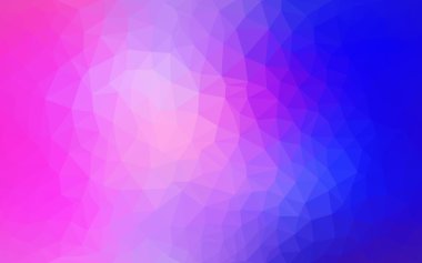 Pembe, mavi köşeli tasarım deseni, hangi üçgenler ve degrade origami tarzında oluşan ışık