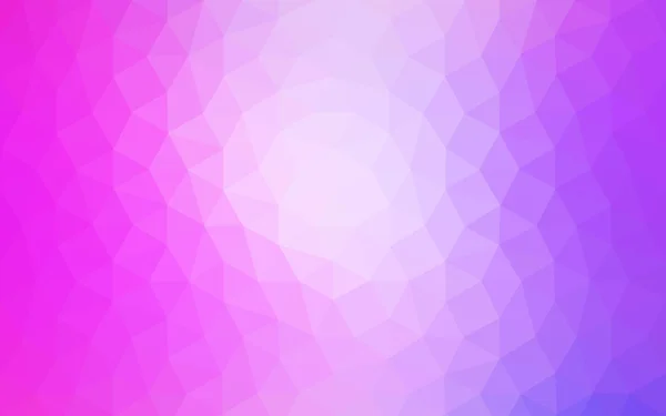 Patrón de diseño poligonal rosa, que consiste en triángulos y gradiente en estilo origami . — Archivo Imágenes Vectoriales