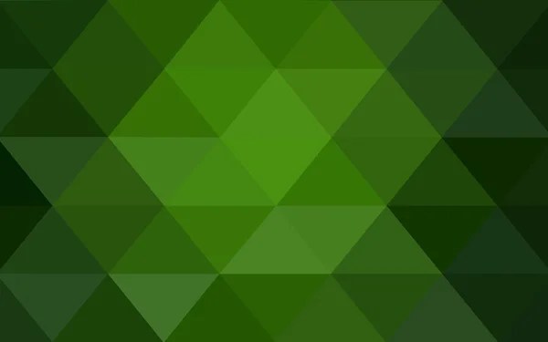 Light green polygonal design pattern,which consist of triangles and gradient in origami style — Stock Vector