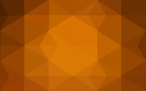 Pomarańczowy wzór wielokąta, który składa się z trójkątów i gradientu, tło w stylu origami. — Wektor stockowy