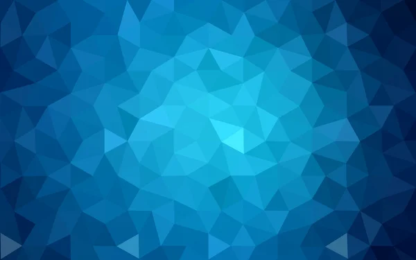 Sötét kék sokszögű tervezési minta, amelyek a háromszögek és átmenet, origami stílusú. — Stock Vector
