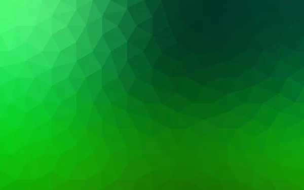 Patrón de diseño poligonal verde oscuro, que consiste en triángulos y gradiente en estilo origami . — Archivo Imágenes Vectoriales