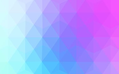 Pembe, mavi köşeli tasarım deseni, hangi üçgenler ve degrade origami tarzında oluşan ışık