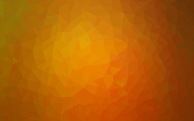 Üçgenler ve degrade origami tarzında oluşan ışık turuncu poligonal tasarım deseni