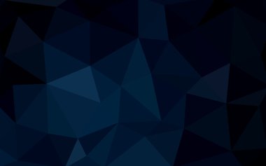 Üçgenler ve degrade origami tarzı oluşur koyu mavi köşeli tasarım deseni