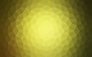 Üçgenler ve degrade origami tarzı oluşur çok renkli yeşil, sarı, turuncu poligonal tasarım deseni.