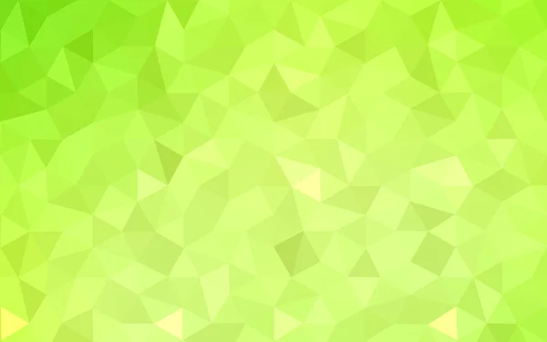 삼각형 및 그라데이션 종이 접기 스타일에서로 구성 된 다 색 녹색, 노란색, 주황색 다각형 디자인 패턴. — 스톡 벡터