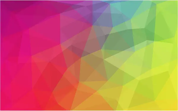 Padrão de design poligonal multicolorido claro, que consiste em triângulos e gradiente no estilo origami — Vetor de Stock