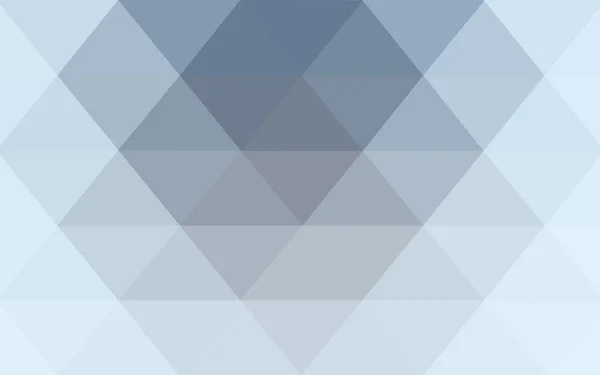 Hellblaues polygonales Muster, das aus Dreiecken und einem Farbverlauf im Origami-Stil besteht — Stockvektor
