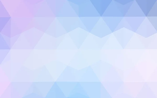 Patrón de diseño poligonal rosa claro, azul, que consiste en triángulos y gradiente en estilo origami — Vector de stock