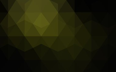 Üçgenler ve degrade origami tarzı oluşur koyu yeşil köşeli tasarım deseni