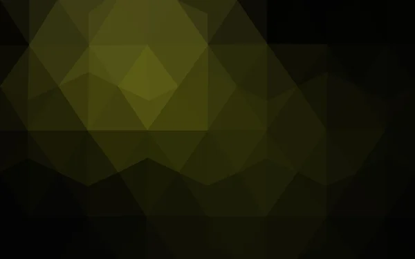 Dark green polygonal design pattern, which consist of triangles and gradient in origami style — стоковый вектор