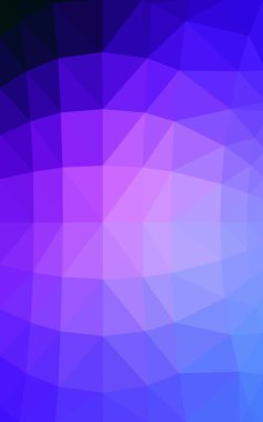 Pembe, mavi köşeli tasarım deseni, hangi üçgenler ve degrade origami tarzında oluşan ışık