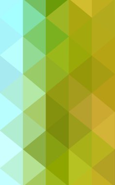 Üçgenler ve degrade origami tarzında oluşan ışık yeşil-sarı poligonal tasarım deseni