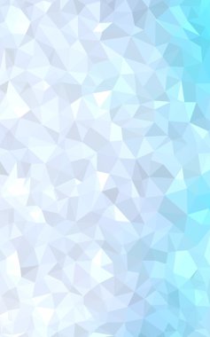 Üçgenler ve degrade origami tarzında oluşan ışık mavi köşeli tasarım deseni