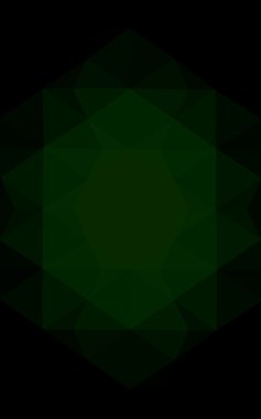 Üçgenler ve degrade origami tarzı oluşur koyu yeşil köşeli tasarım deseni.