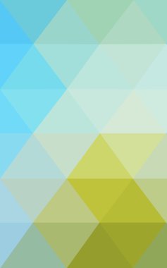 Üçgenler ve degrade origami tarzı oluşur çok renkli yeşil, mavi köşeli tasarım deseni.