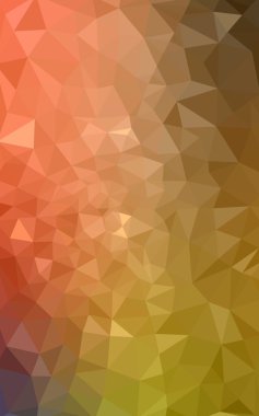 Üçgenler ve degrade origami tarzı oluşur çok renkli kırmızı, sarı, turuncu poligonal tasarım deseni.