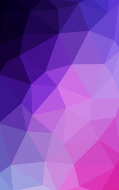 Üçgenler ve degrade origami tarzında oluşan hafif mor pembe poligonal tasarım deseni