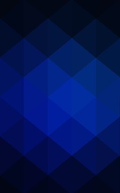 Üçgenler ve degrade origami tarzı oluşur koyu mavi köşeli tasarım deseni