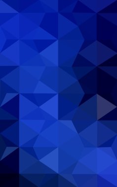 Üçgenler ve degrade origami tarzı oluşur koyu mavi köşeli tasarım deseni.