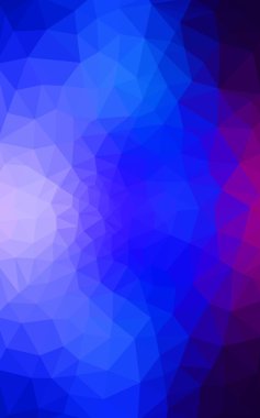 Üçgenler ve degrade origami tarzı oluşur çok renkli koyu pembe, mavi köşeli tasarım deseni.